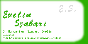 evelin szabari business card